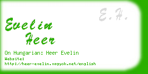 evelin heer business card